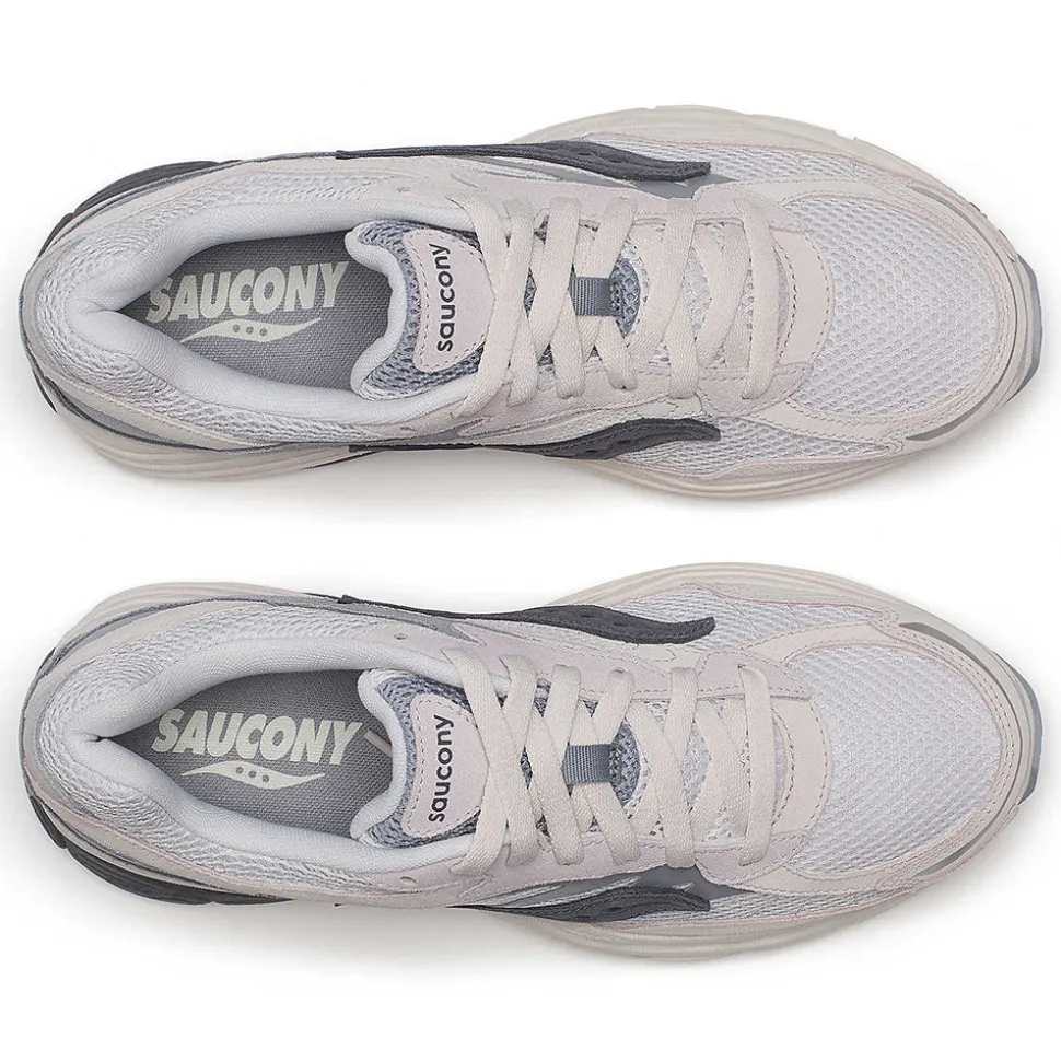 Scarpe Donna Saucony Sneakers ProGrid Omni 9 Premium Light Grey e Blue