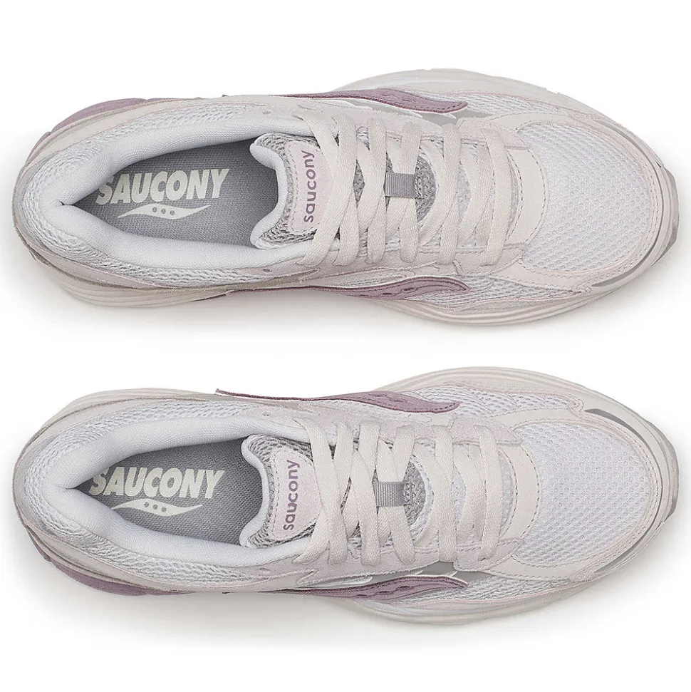 Scarpe Donna Saucony Sneakers ProGrid Omni 9 Premium Light Grey e Lilac
