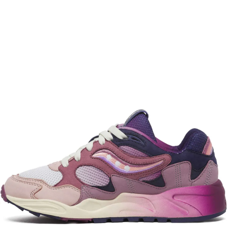 Scarpe Donna Saucony Sneakers Grid Shadow 2 Lilac - Blue