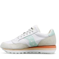 Scarpe Donna Saucony Sneakers Jazz Triple White - Light Blue