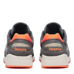 Scarpe Donna Saucony Sneakers Shadow 6000 in Pelle e Tessuto Colore Grey - Agave