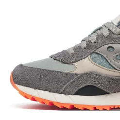 Scarpe Donna Saucony Sneakers Shadow 6000 in Pelle e Tessuto Colore Grey - Agave