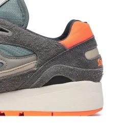 Scarpe Donna Saucony Sneakers Shadow 6000 in Pelle e Tessuto Colore Grey - Agave