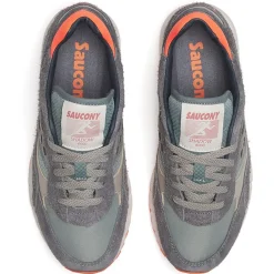 Scarpe Donna Saucony Sneakers Shadow 6000 in Pelle e Tessuto Colore Grey - Agave