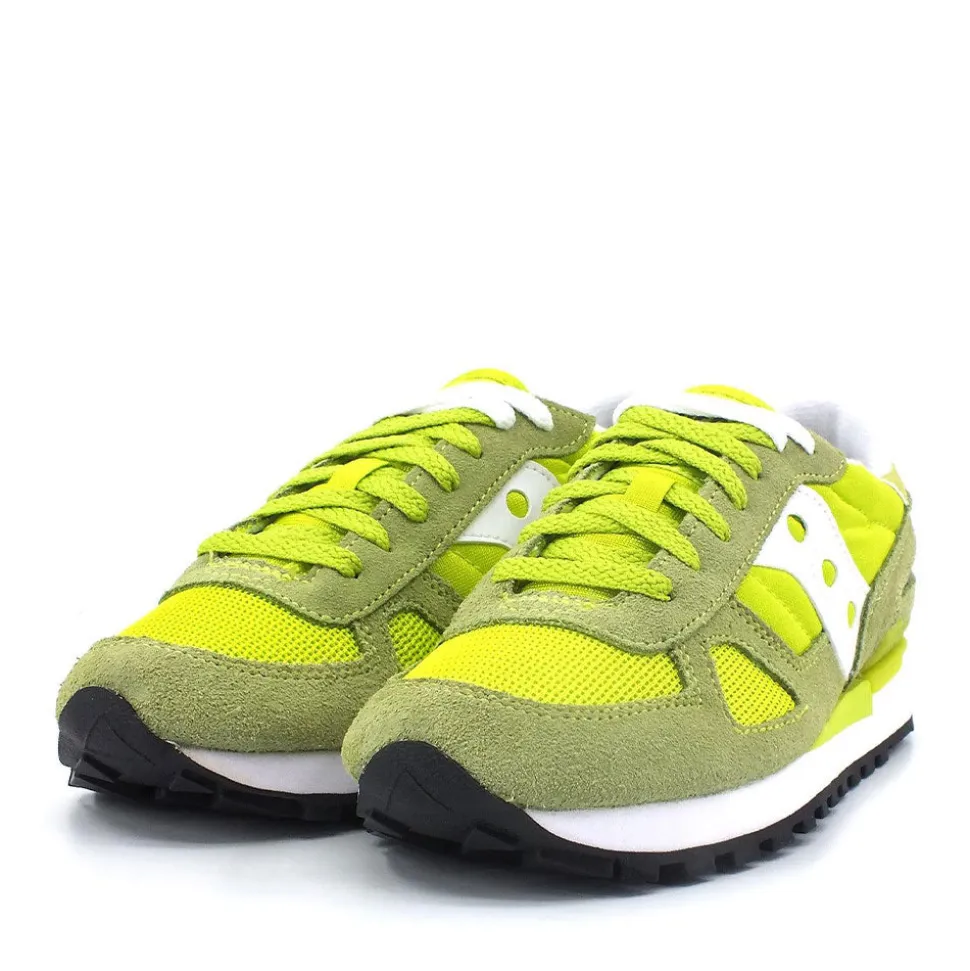 Scarpe Donna Saucony Sneakers Shadow Original Green - White