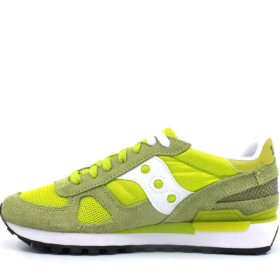 Scarpe Donna Saucony Sneakers Shadow Original Green - White