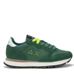 Scarpe Donna Sun68 Sneakers Ally Nylon Solid Colore Verde Scuro - Z44201