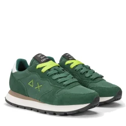 Scarpe Donna Sun68 Sneakers Ally Nylon Solid Colore Verde Scuro - Z44201