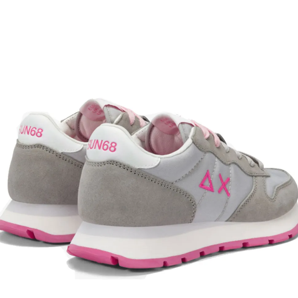 Scarpe Donna Sun68 Sneakers Ally Solid Nylon Colore Grigio Chiaro - Z35201