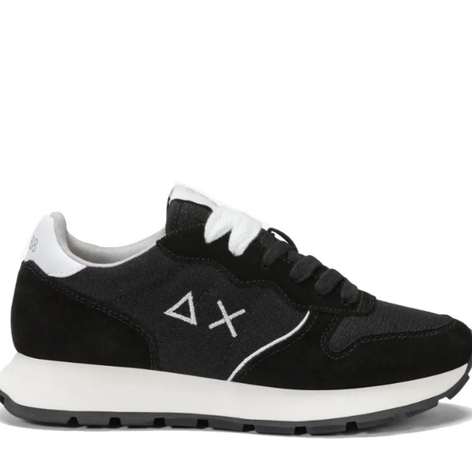 Scarpe Donna Sun68 Sneakers Ally Glitter Textile Colore Nero - Z35203