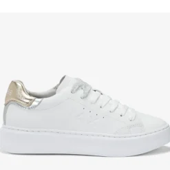 Scarpe Donna Sun68 Sneakers Grace Leather Colore Bianco - Oro - Z35226