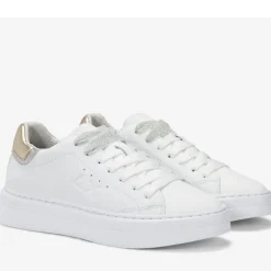 Scarpe Donna Sun68 Sneakers Grace Leather Colore Bianco - Oro - Z35226
