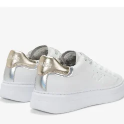 Scarpe Donna Sun68 Sneakers Grace Leather Colore Bianco - Oro - Z35226
