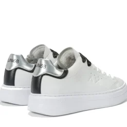 Scarpe Donna Sun68 Sneakers Grace Leather Colore Bianco - Argento - Z44225