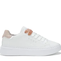 Scarpe Donna Sun68 Sneakers Grace Leather Colore Bianco - Rosa - Z44225