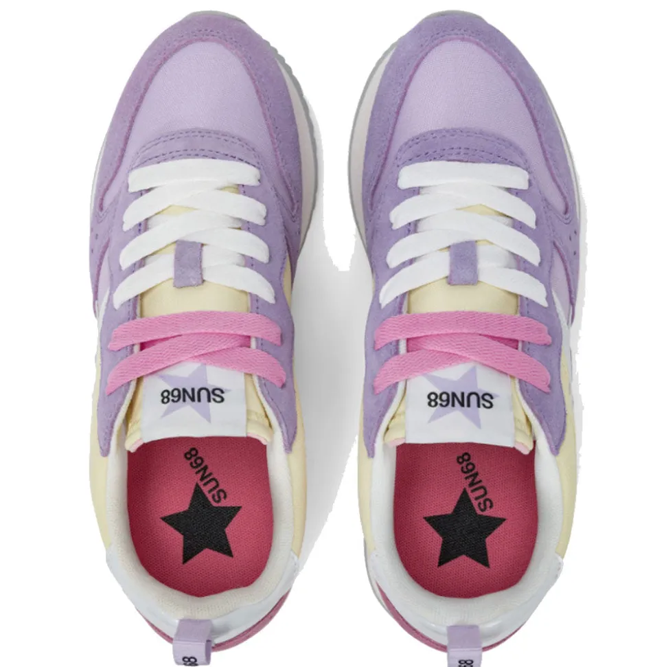 Scarpe Donna Sun68 Sneakers Stargirl Multicolor Colore Lilla - Z35211