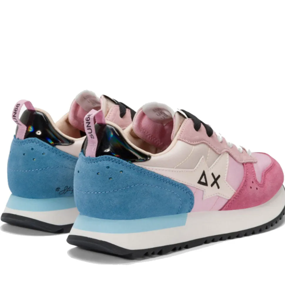 Scarpe Donna Sun68 Sneakers Stargirl Multicolor Colore Rosa - Z35211