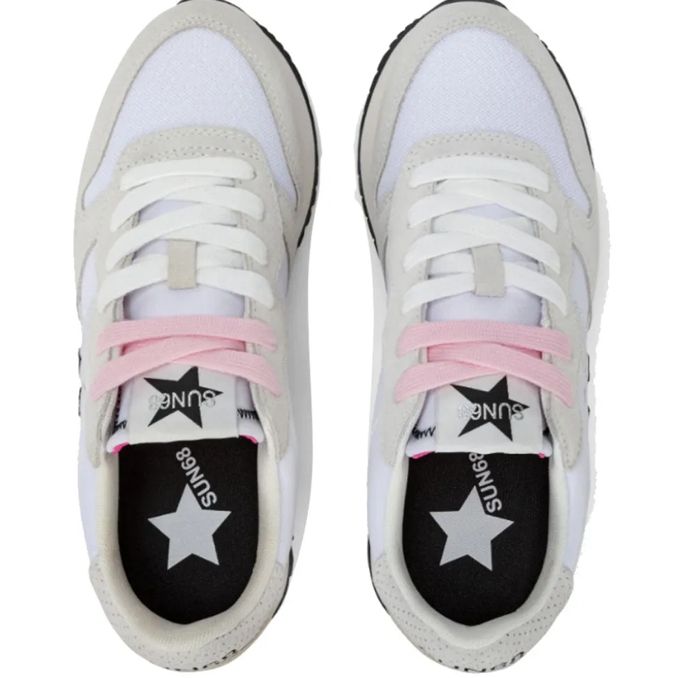 Scarpe Donna Sun68 Sneakers Stargirl Glitter Logo Colore Bianco - Z35212