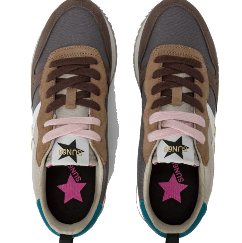Scarpe Donna Sun68 Sneakers Stargirl Multicolor Colore Grigio Scuro - Z44209