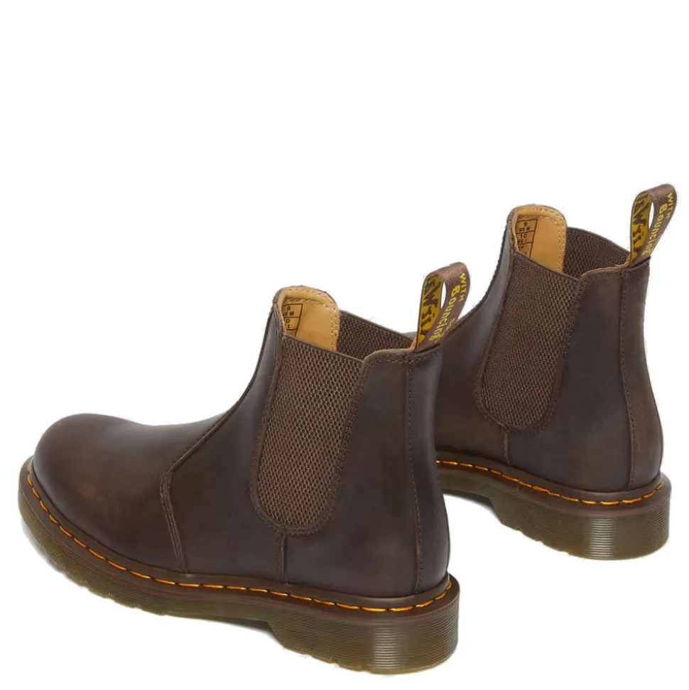 Scarpe DR. MARTENS Stivaletti Chelsea linea 2976 YS in Pelle Crazy Horse Dark Brown