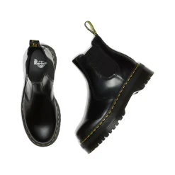 Scarpe DR. MARTENS Stivaletti Chelsea Platform linea 2976 Quad in Pelle Black Smooth