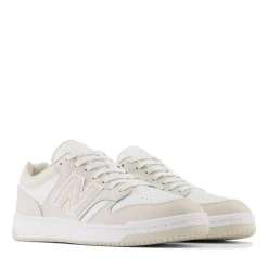 Scarpe Unisex NEW BALANCE Sneakers 480 in Pelle colore Timberwolf e White