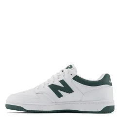 Scarpe Unisex NEW BALANCE Sneakers 480 in Pelle colore White e Nightwatch Green