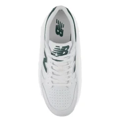 Scarpe Unisex NEW BALANCE Sneakers 480 in Pelle colore White e Nightwatch Green