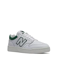 Scarpe Unisex NEW BALANCE Sneakers 480 in Pelle colore White e Timberwolf