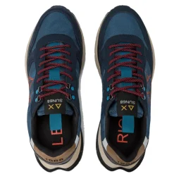 Scarpe Uomo Sun68 Sneakers Fire and Camping Colore Navy Blue - Z44128