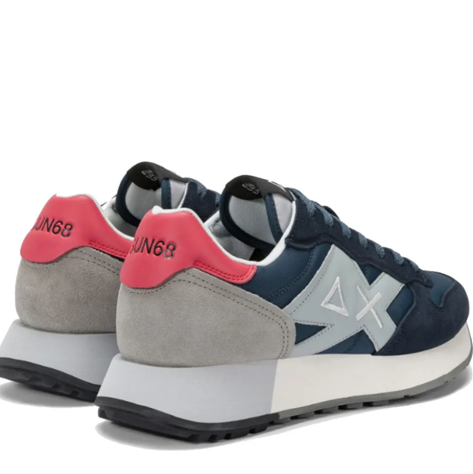 Scarpe Uomo Sun68 Sneakers Jaki 2.0 Solid Navy Blue