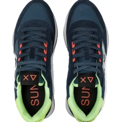 Scarpe Uomo Sun68 Sneakers Jaki 2.0 Fluo Navy Blue