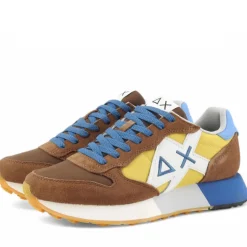 Scarpe Uomo Sun68 Sneakers Jaki 2.0 Bicolor Marrone - Giallo