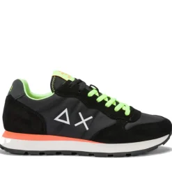Scarpe Uomo Sun68 Sneakers Tom Fluo Nero - Z35102