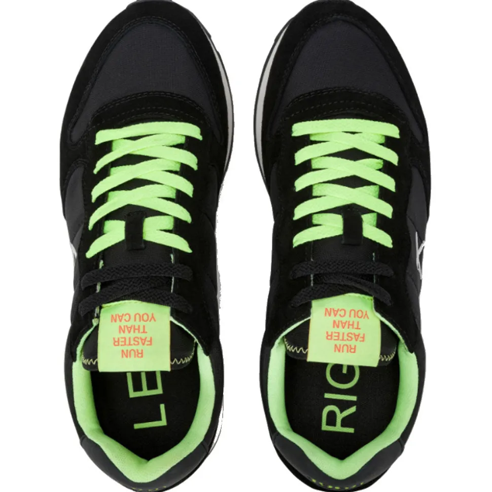 Scarpe Uomo Sun68 Sneakers Tom Fluo Nero - Z35102