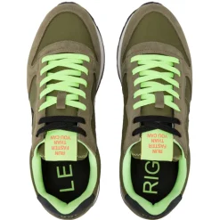 Scarpe Uomo Sun68 Sneakers Tom Fluo Militare - Z35102