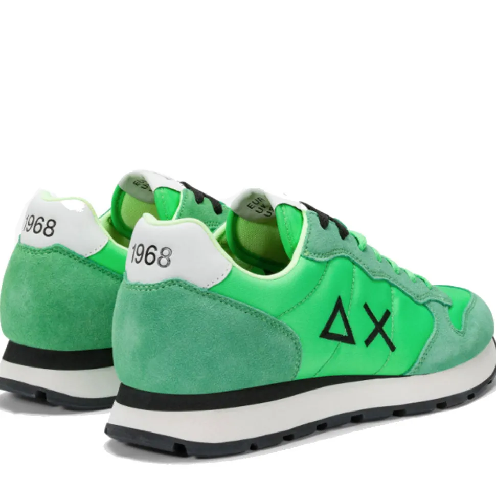 Scarpe Uomo Sun68 Sneakers Tom Solid Verde Fluo - Z35101