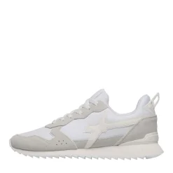 Scarpe Uomo W6YZ Sneakers Jet-M. in Tessuto Tecnico e Suede colore Full White