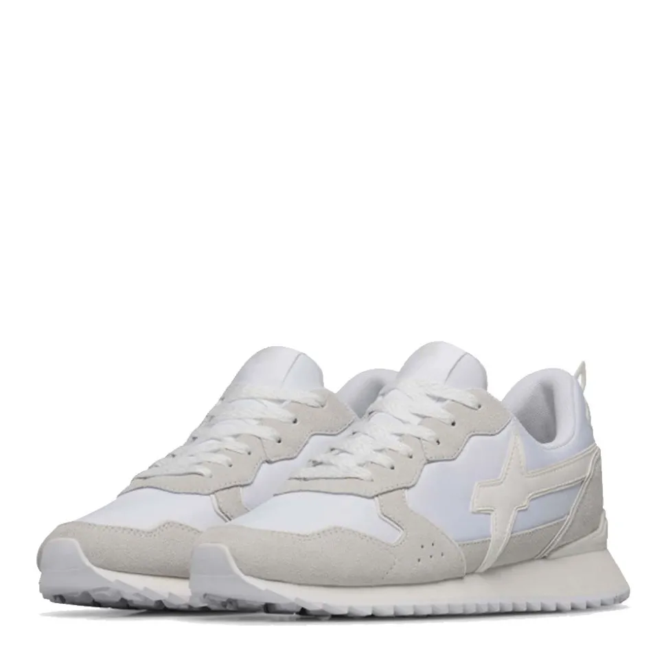 Scarpe Uomo W6YZ Sneakers Jet-M. in Tessuto Tecnico e Suede colore Full White