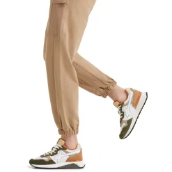 Scarpe Uomo W6YZ Sneakers Yak-M. in Tessuto Tecnico e Suede Militare White Brown