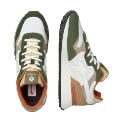 Scarpe Uomo W6YZ Sneakers Yak-M. in Tessuto Tecnico e Suede Militare White Brown