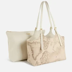 Shopping Bag 1A Classe Alviero Martini linea Ritual Bag stampa Geo Safari LC19