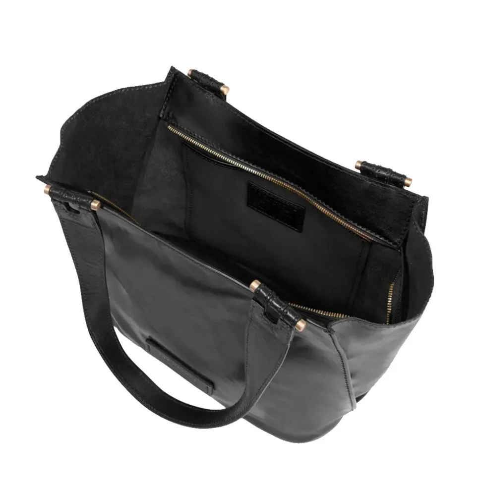 Shopping Bag Donna THE BRIDGE linea Febe in Pelle Nera