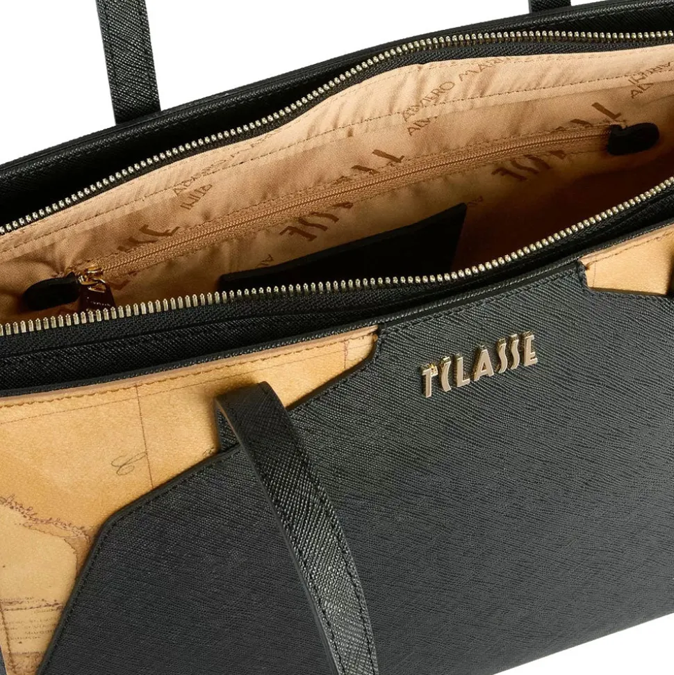 Shopping Bag Large 1A Classe Alviero Martini linea Java City colore Nero LB90
