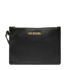 Shopping Bag LOVE MOSCHINO linea Heart Plaque Nera con Logo