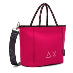 Shopping Bag Media SUN68 linea Jacqueline Neo in Scuba color Ciclamino