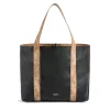 Shopping Bag Reversibile 1A Classe Alviero Martini linea Reverse Soft Nera e Geo Classic LC98