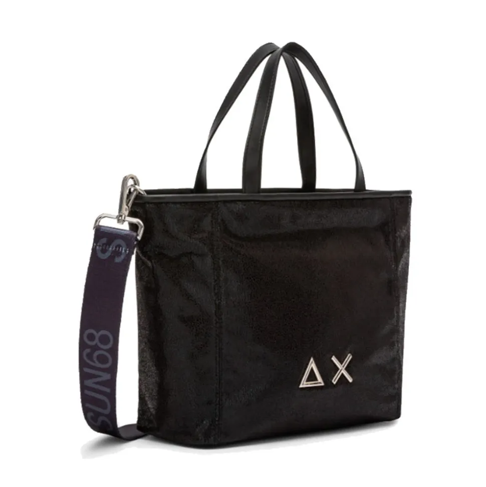 Shopping Bag Small SUN68 linea Jacqueline Glitter Nero