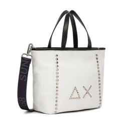 Shopping Bag Small SUN68 linea Jacqueline Studs Bianca