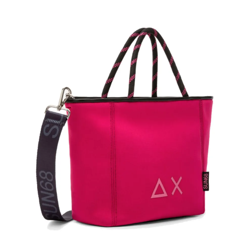 Shopping Bag Small SUN68 linea Jacqueline Neo in Scuba color Ciclamino